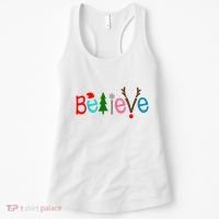 Believe Christmas Spirit Festive Women's Tank Top thumb 0
