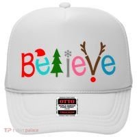 Believe Christmas Spirit Festive Hat thumb 0