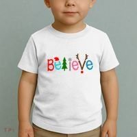 Believe Christmas Spirit Festive Toddler T-Shirt thumb 2
