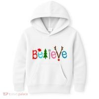 Believe Christmas Spirit Festive Kids Hoodie thumb 0