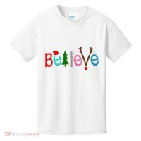 Believe Christmas Spirit Festive Kids T-Shirt thumb 0