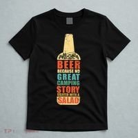 Beer Camping Story Salad Funny Camping Vintage Style T-Shirt thumb 5
