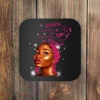 Breast Cancer Survivor Queen Coaster thumb 0
