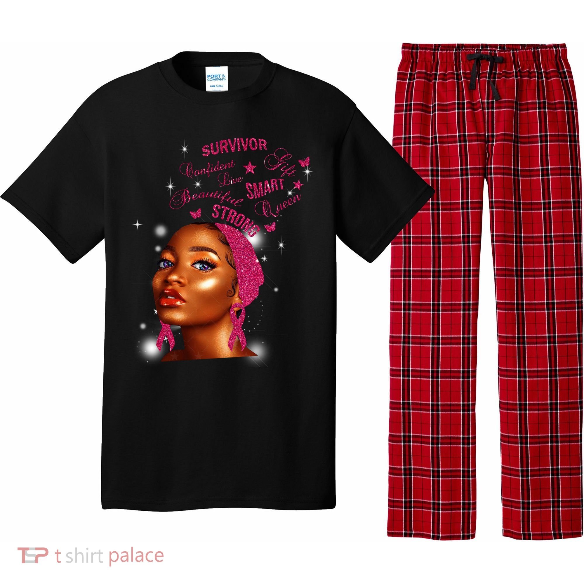 Breast Cancer Survivor Queen Pajama Set