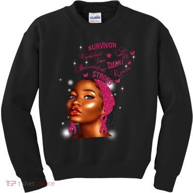 Breast Cancer Survivor Queen Kids Sweatshirt
