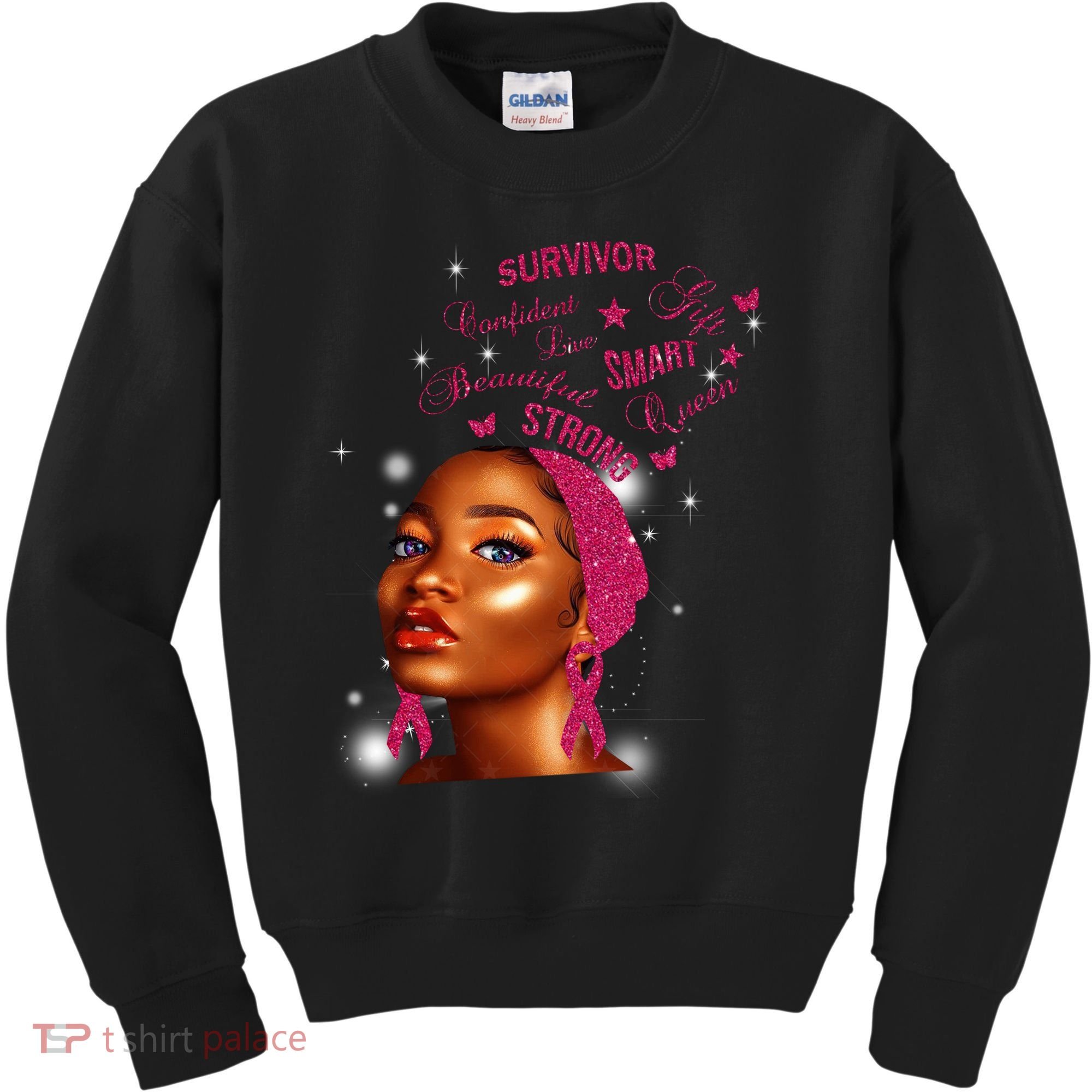 Breast Cancer Survivor Queen Kids Sweatshirt