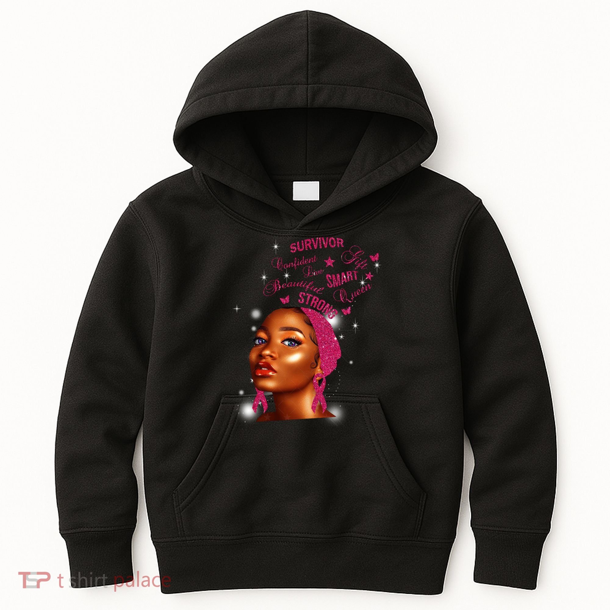 Breast Cancer Survivor Queen Kids Hoodie