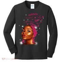 Breast Cancer Survivor Queen Kids Long Sleeve Shirt thumb 0