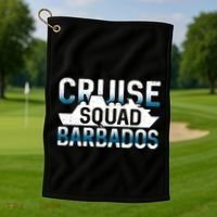 Barbados Cruise Squad Meaningful Gift Golf Towel thumb 1