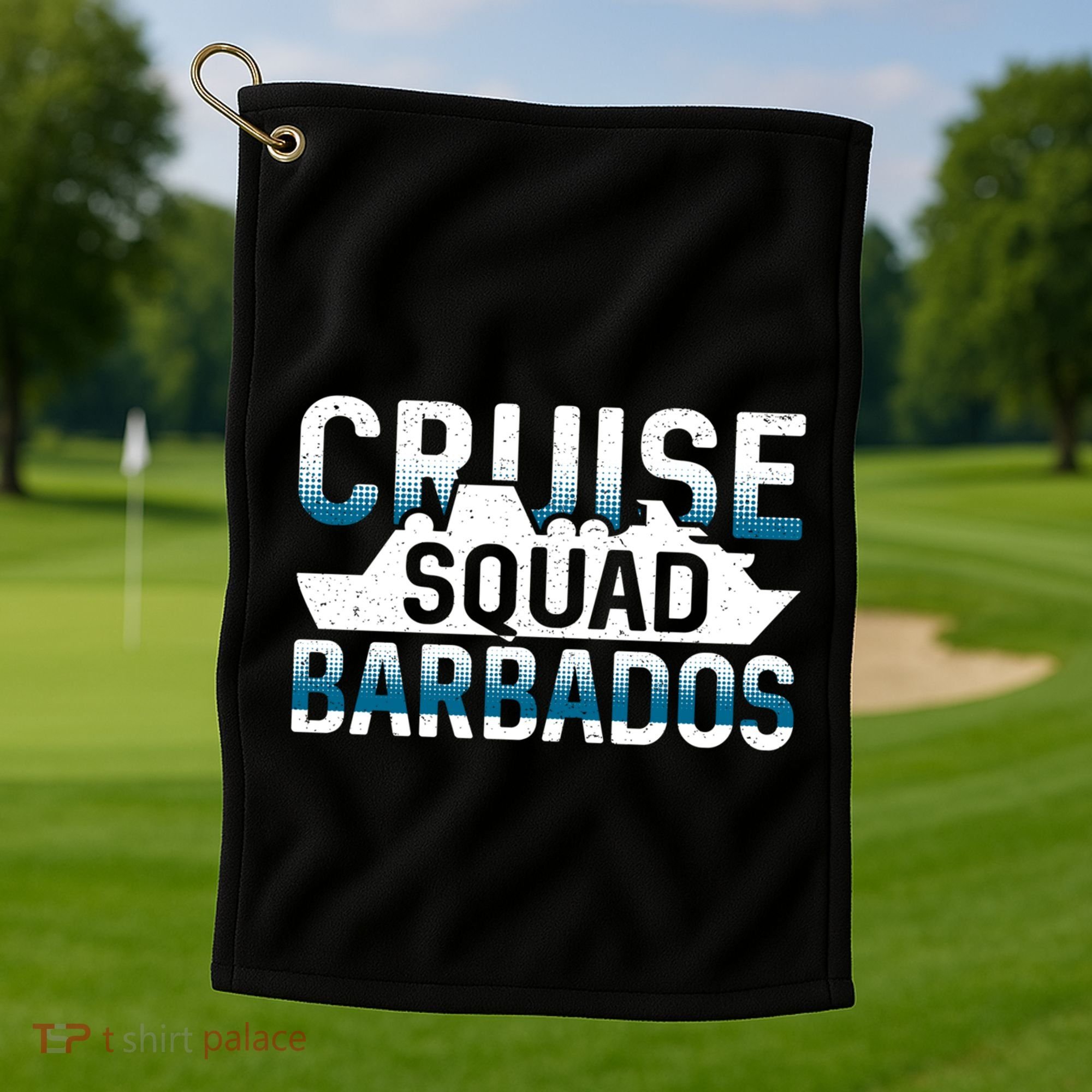 Barbados Cruise Squad Meaningful Gift Golf Towel