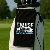 Barbados Cruise Squad Meaningful Gift Golf Towel thumb 2