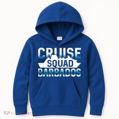 Barbados Cruise Squad Meaningful Gift Kids Hoodie