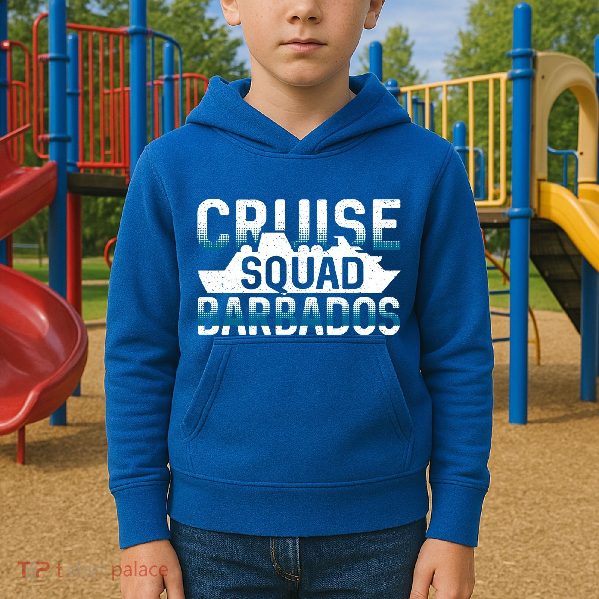 Barbados Cruise Squad Meaningful Gift Kids Hoodie