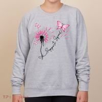 Breast Cancer Support Squad Pink Ribbon Warrior Women's Sweatshirt thumb 0