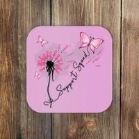Breast Cancer Support Squad Pink Ribbon Warrior Coaster thumb 0