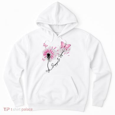 Breast Cancer Support Squad Pink Ribbon Warrior Hoodie