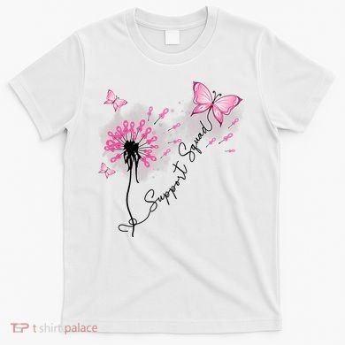 Breast Cancer Support Squad Pink Ribbon Warrior T-Shirt