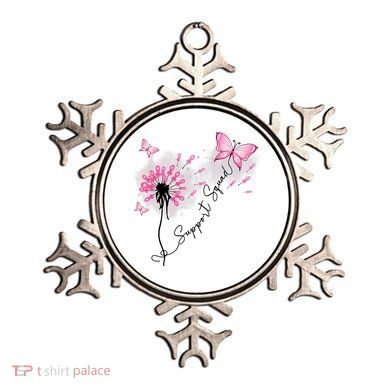 Breast Cancer Support Squad Pink Ribbon Warrior Ornament