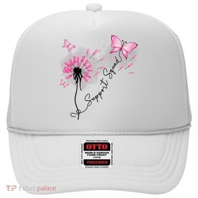 Breast Cancer Support Squad Pink Ribbon Warrior Hat