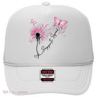 Breast Cancer Support Squad Pink Ribbon Warrior Hat thumb 0