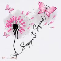 Breast Cancer Support Squad Pink Ribbon Warrior Hat thumb 2
