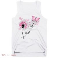 Breast Cancer Support Squad Pink Ribbon Warrior Tank Top thumb 0