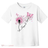 Breast Cancer Support Squad Pink Ribbon Warrior Toddler T-Shirt thumb 0