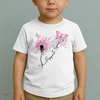 Breast Cancer Support Squad Pink Ribbon Warrior Toddler T-Shirt thumb 2