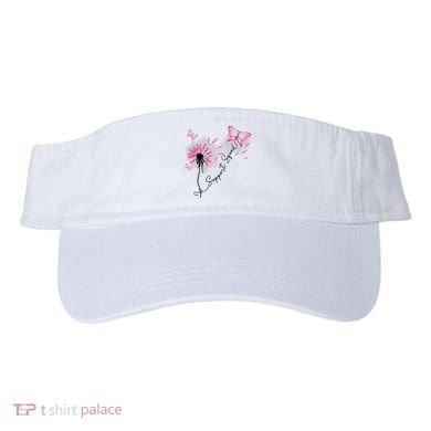 Breast Cancer Support Squad Pink Ribbon Warrior Visor