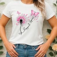 Breast Cancer Support Squad Pink Ribbon Warrior Women's T-Shirt thumb 2