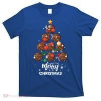 Basketball Christmas Tree Xmas Gift For Basketball Players Gift T-Shirt thumb 0