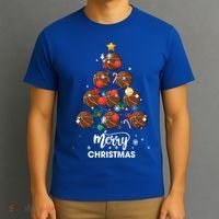 Basketball Christmas Tree Xmas Gift For Basketball Players Gift T-Shirt thumb 3