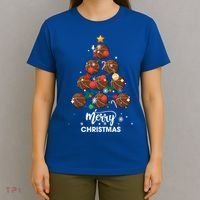 Basketball Christmas Tree Xmas Gift For Basketball Players Gift T-Shirt thumb 4