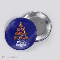 Basketball Christmas Tree Xmas Gift For Basketball Players Gift Button thumb 0