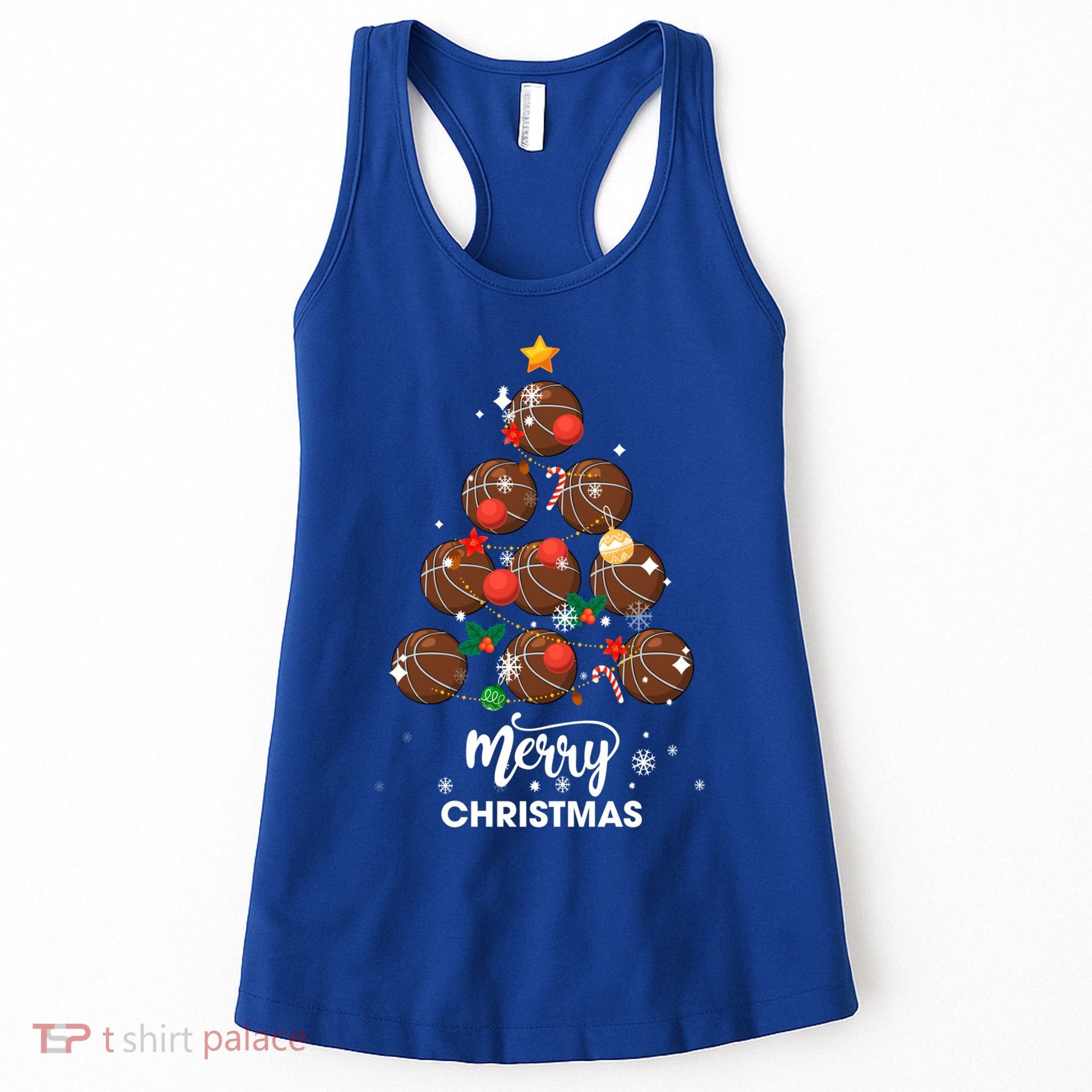 Basketball Christmas Tree Xmas Gift For Basketball Players Gift Women's Tank Top