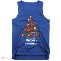 Basketball Christmas Tree Xmas Gift For Basketball Players Gift Tank Top thumb 0