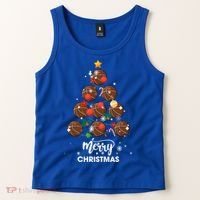 Basketball Christmas Tree Xmas Gift For Basketball Players Gift Tank Top thumb 2