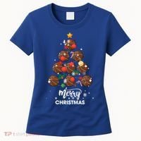 Basketball Christmas Tree Xmas Gift For Basketball Players Gift Women's T-Shirt thumb 0