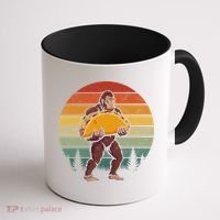 Bigfoot Carrying Taco Funny Cinco De Mayo Sasquatch Coffee Mug thumb 1