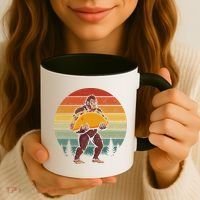 Bigfoot Carrying Taco Funny Cinco De Mayo Sasquatch Coffee Mug thumb 3