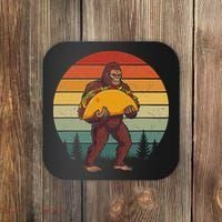 Bigfoot Carrying Taco Funny Cinco De Mayo Sasquatch Coaster thumb 0