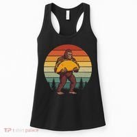 Bigfoot Carrying Taco Funny Cinco De Mayo Sasquatch Women's Tank Top thumb 0