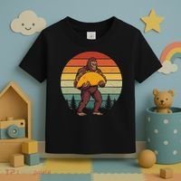 Bigfoot Carrying Taco Funny Cinco De Mayo Sasquatch Toddler T-Shirt thumb 3