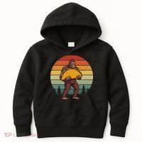Bigfoot Carrying Taco Funny Cinco De Mayo Sasquatch Kids Hoodie thumb 0