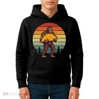 Bigfoot Carrying Taco Funny Cinco De Mayo Sasquatch Kids Hoodie thumb 4