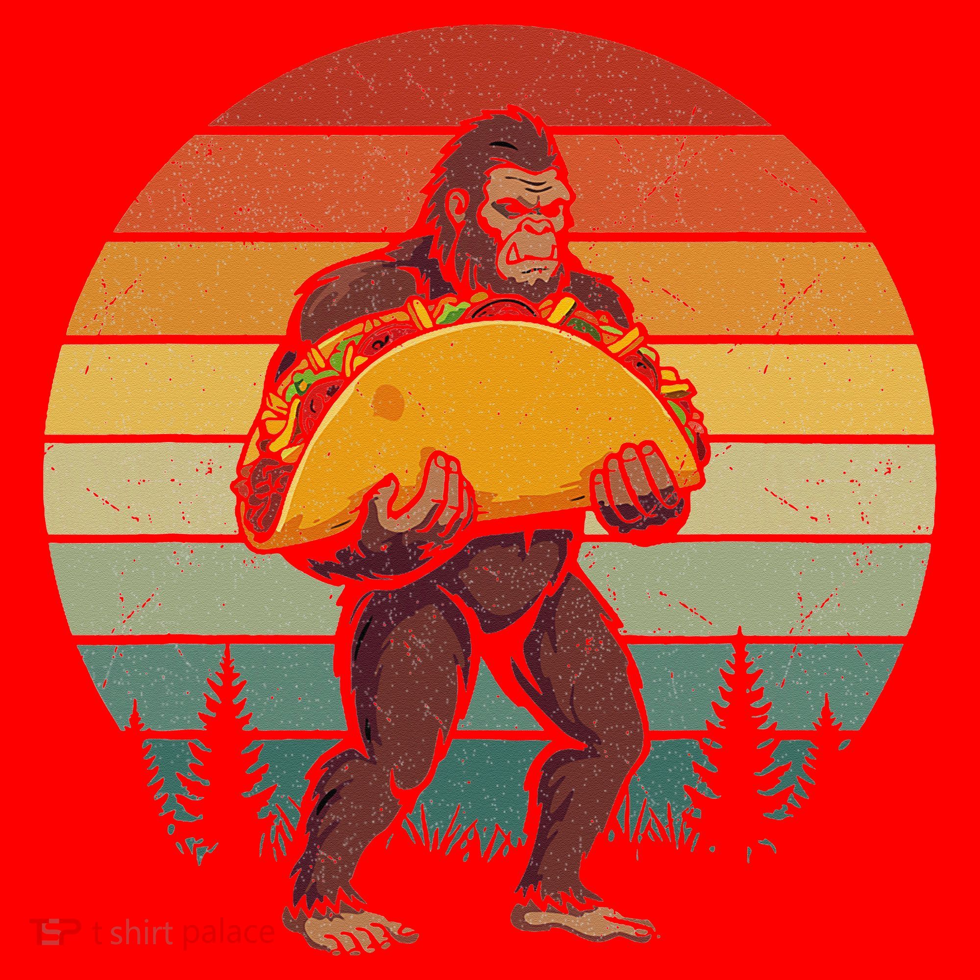 Bigfoot Carrying Taco Funny Cinco De Mayo Sasquatch Santa Hat