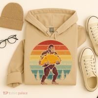 Bigfoot Carrying Taco Funny Cinco De Mayo Sasquatch Hoodie thumb 4