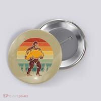 Bigfoot Carrying Taco Funny Cinco De Mayo Sasquatch Button thumb 0