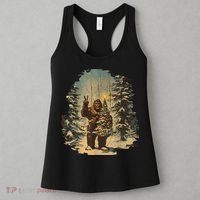 Bigfoot Christmas Tree Lights Tarot Xmas Sasquatch Women's Tank Top thumb 3