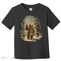 Bigfoot Christmas Tree Lights Tarot Xmas Sasquatch Toddler T-Shirt thumb 0